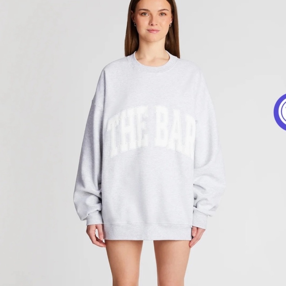 Grey and white THE BAR. Sweatshirt